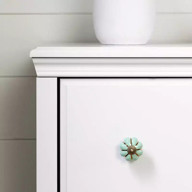 Cassettiera per bambini a 3 cassetti con cesti Bianco puro: Cassettiere per camera da letto, Contenitori per bambini, Stile rustico