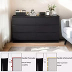Cassettiera alta a 6 cassetti per camera da letto, cassettiera moderna in legno spaziosa, armadio contenitore grande comodino per soggiorno e ingresso