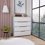 Comò moderno a 4 cassetti con ripiano superiore, cassetti spaziosi, cassettiera per camera da letto, ingresso, comò in legno