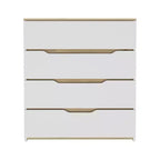 Comò moderno a 4 cassetti con ripiano superiore, cassetti spaziosi, cassettiera per camera da letto, ingresso, comò in legno