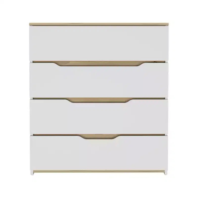 Comò moderno a 4 cassetti con ripiano superiore, cassetti spaziosi, cassettiera per camera da letto, ingresso, comò in legno