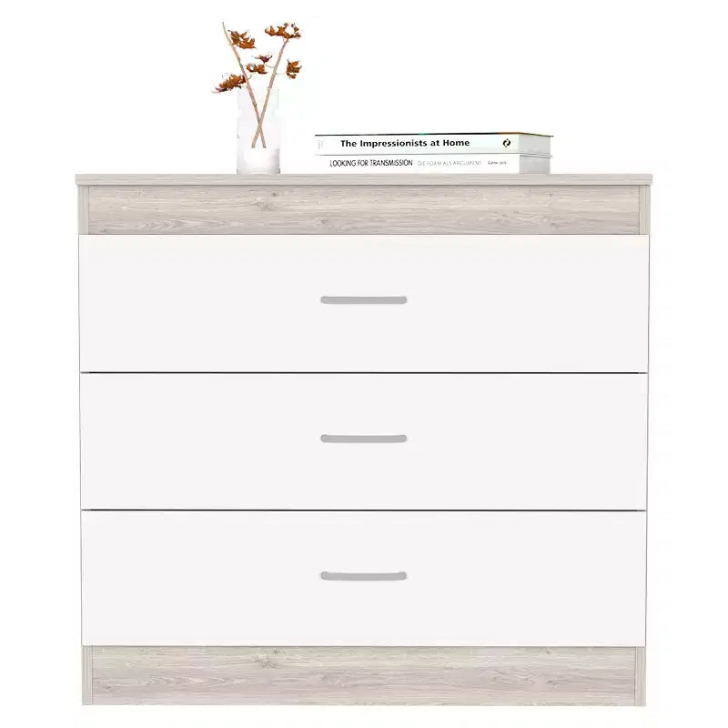 Cassettiera Verticale Moderna Minimalista a 5 Cassetti con Maniglie in Metallo e Cassetto Superiore con Serratura, Comò per Camera da Letto, Ingresso