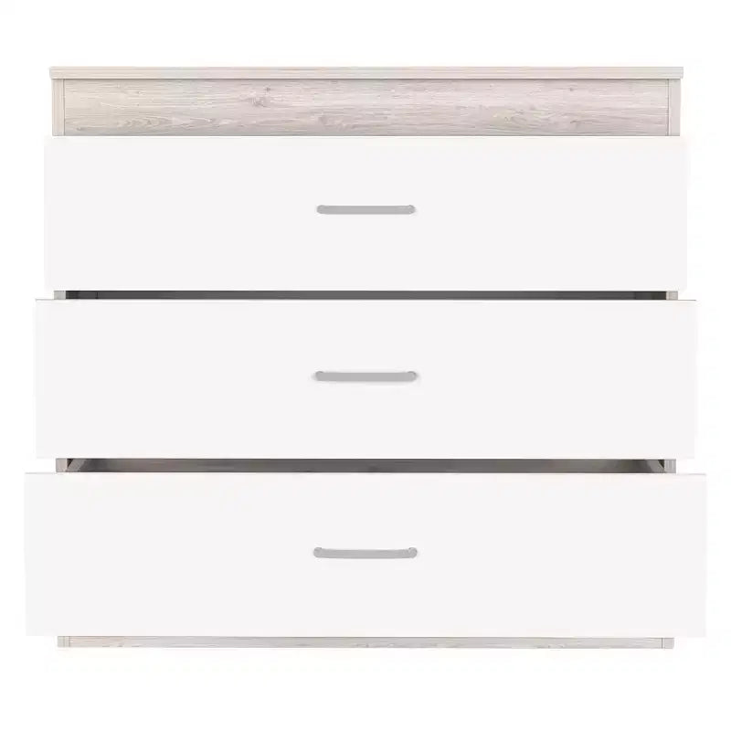 Cassettiera Verticale Moderna Minimalista a 5 Cassetti con Maniglie in Metallo e Cassetto Superiore con Serratura, Comò per Camera da Letto, Ingresso