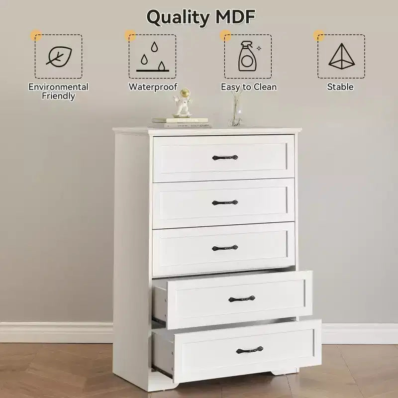 Comò moderno a 6 cassetti, Organizzatori e contenitori per vestiti, Comodini moderni