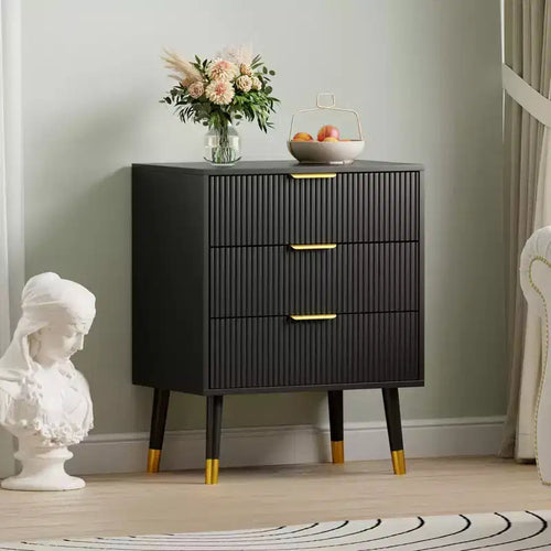 3 Drawer Dresser for Bedroom, Modern Closet Dressers Chest of Drawers, Storage Dresser Chest Cabinet Organizer Unit