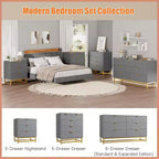 Cassettiera da camera da letto, cassettiera a 3 cassetti con gambe in metallo, cassettiera moderna con ampio spazio, cassettiera per camera da letto, soggiorno