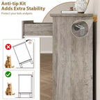 Cassettiera a 7 cassetti per camera da letto, comò rustico in legno con texture naturale, organizer per camera da letto e soggiorno
