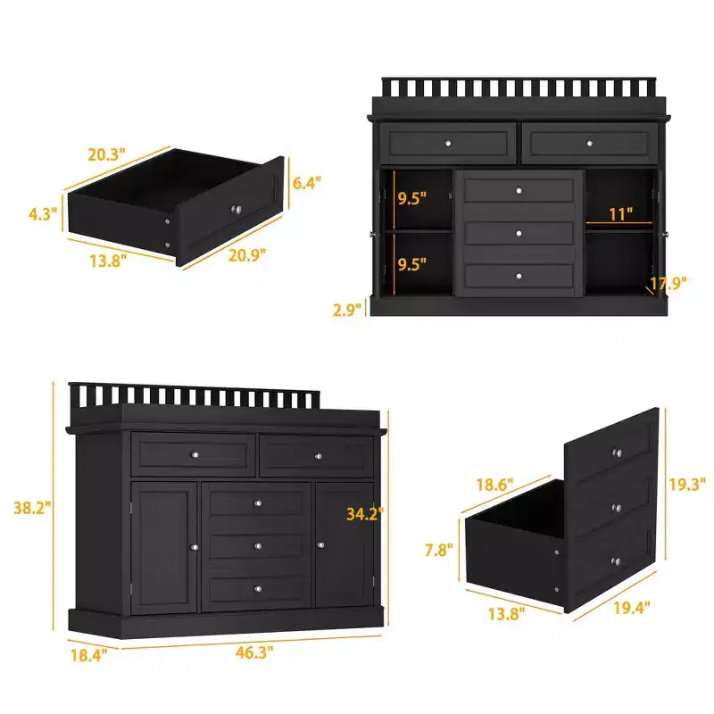 Fasciatoio Cassettiera Protezione bordi Rivestimento superiore