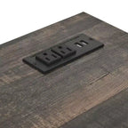 Cassettiera da fattoria larga 59 pollici con 7 cassetti in legno rustico con texture piacevole, design vintage, cassettiere organizer per contenitori