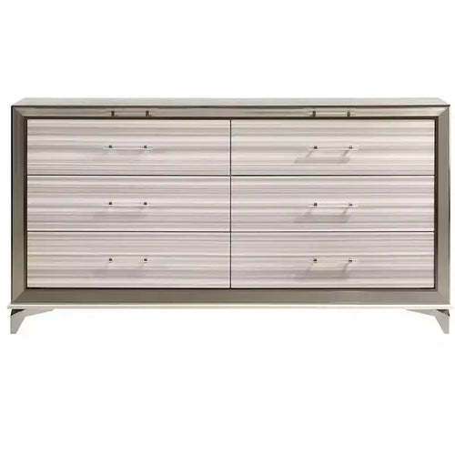 HomeStock 20.87 in.H MDF Horizontal Dressers with 3 - Drawers in White Finish