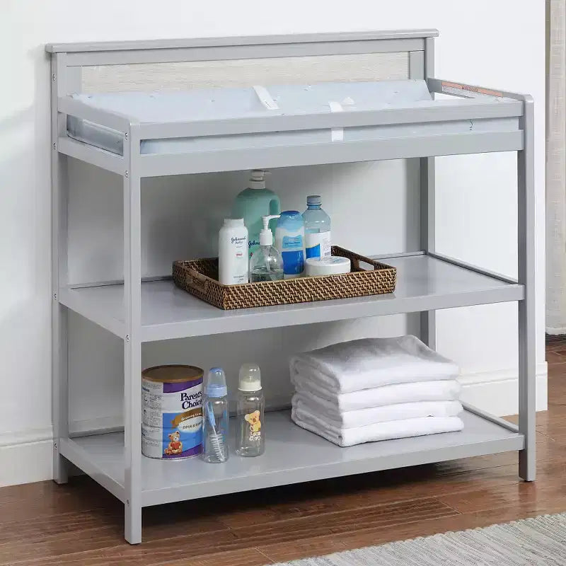Whisen Baby Changing Table, Coordinates with Connelly Crib, Safe & Stylish Nursery Addition