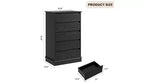 Cassettiera a 5 cassetti, Cassettiera con cassetti profondi, Cassettiera doppia grande per armadio con piano largo, Cassettiera alta in legno per soggiorno, camera da letto