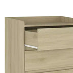 Comò moderno a 4 cassetti per camera da letto, cassettiera verticale dal design senza maniglie, armadietto contenitore per soggiorno, ingresso o ufficio