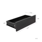 Comò moderno a 4 cassetti per camera da letto, cassettiera verticale dal design senza maniglie, armadietto contenitore per soggiorno, ingresso o ufficio