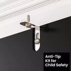 Comò moderno a 4 cassetti per camera da letto, cassettiera verticale dal design senza maniglie, armadietto contenitore per soggiorno, ingresso o ufficio
